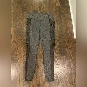 ATHLETA LEATHER AND PATTERN PANTS